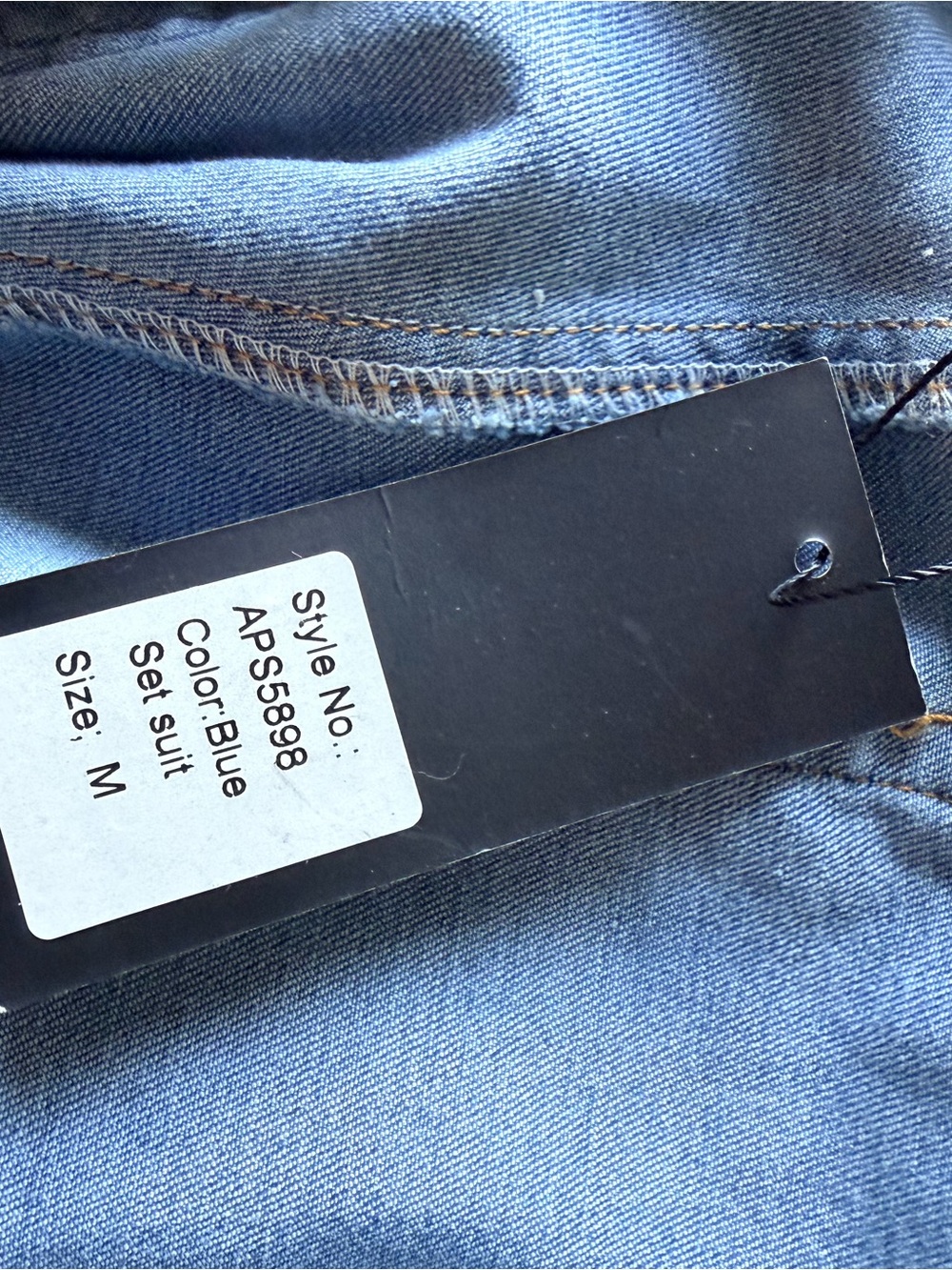 Athina Blue Denim Two-Piece Set NWT - Picture 14 of 16